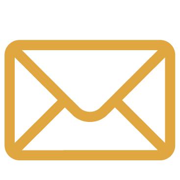 Email envelope icon in Stemloop "citrine yellow" color.